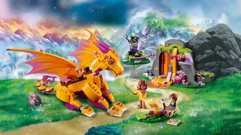لگو غار دراگون آتش ۴۴۱ قطعه سری LEGO ELVES