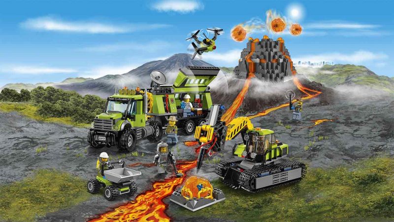 لگو کاوشگران آتشفشان ۸۲۴ قطعه سری LEGO CITY