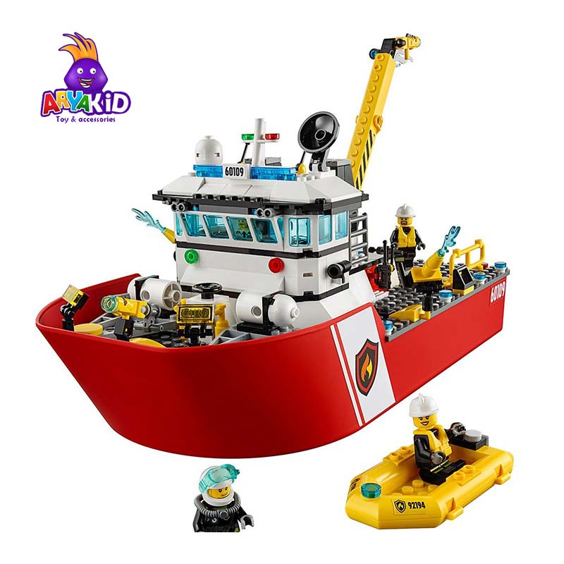 لگو قایق آتشنشانی ۴۱۲ قطعه سری LEGO CITY1