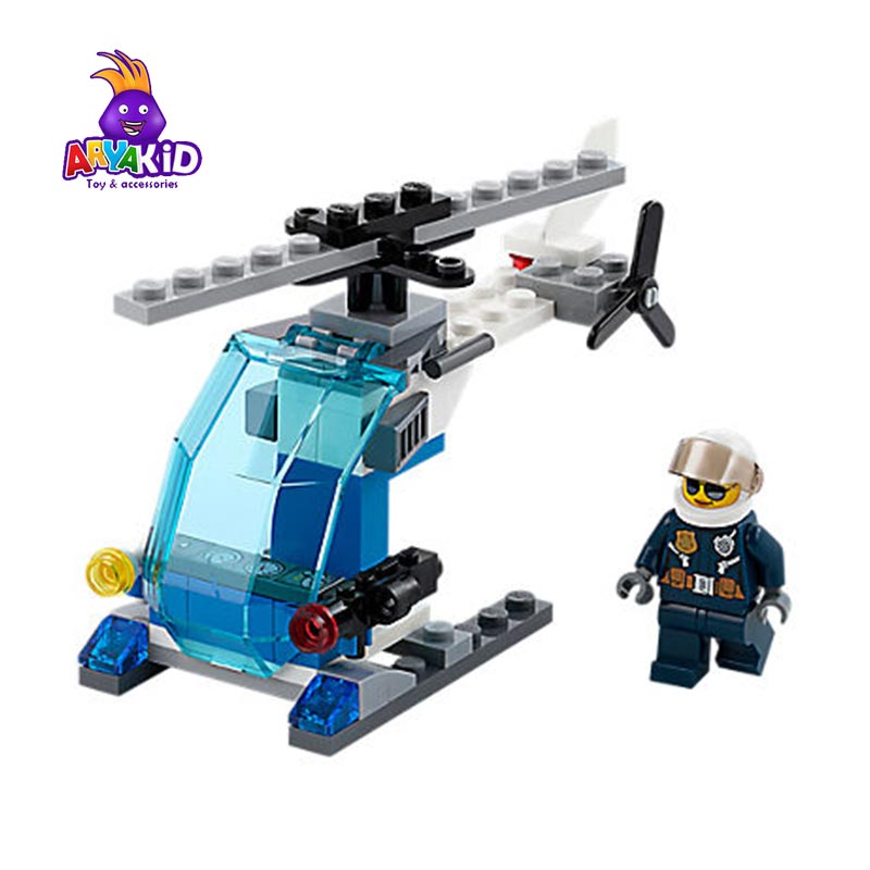 لگو هلیکوپتر پلیس ۴۴ قطعه سری LEGO CITY3