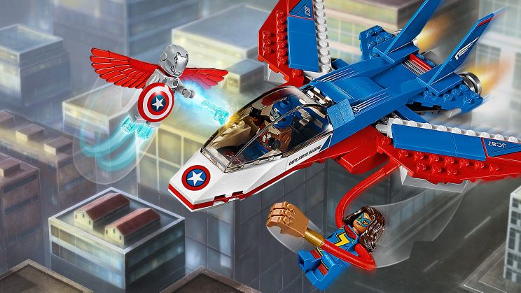 لگو جت کاپیتان آمریکا ۱۶۰ قطعه سری Super Heroes