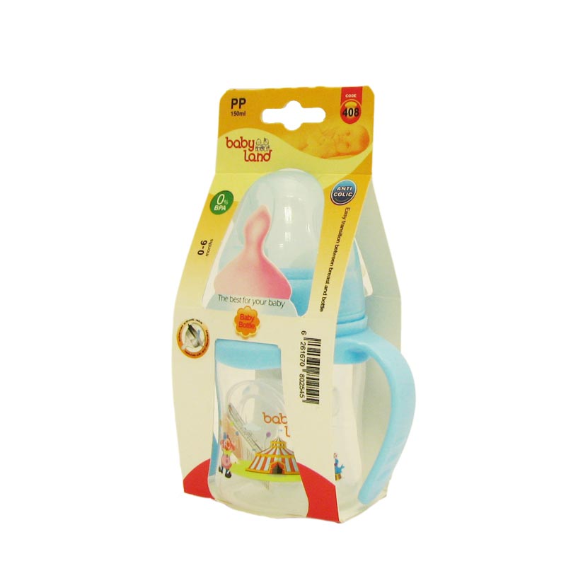 شیشه شیر دسته دار ۱۵۰ میل مدل ۴۰۸ baby Land