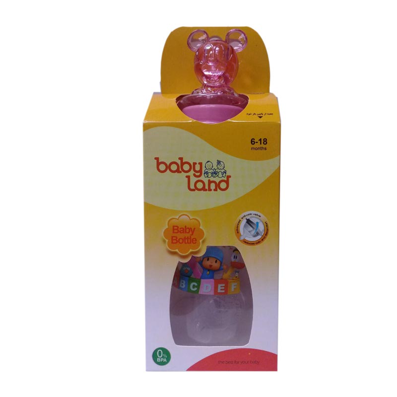 شیشه شیر عروسکی دسته دار ۲۴۰ میل baby Land