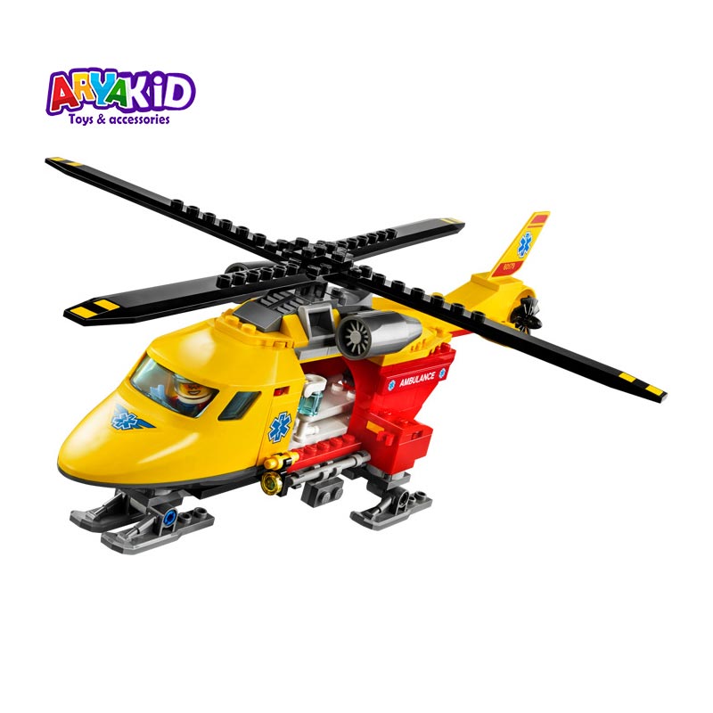 لگو هلیکوپتر آمبولانس ۱۹۰ قطعه سری LEGO CITY1
