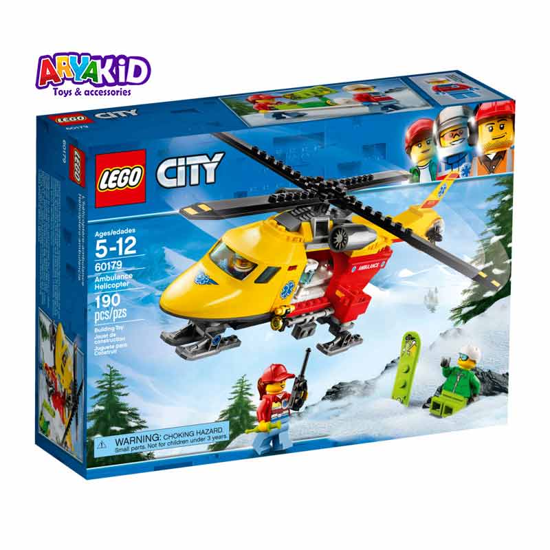 لگو هلیکوپتر آمبولانس ۱۹۰ قطعه سری LEGO CITY6