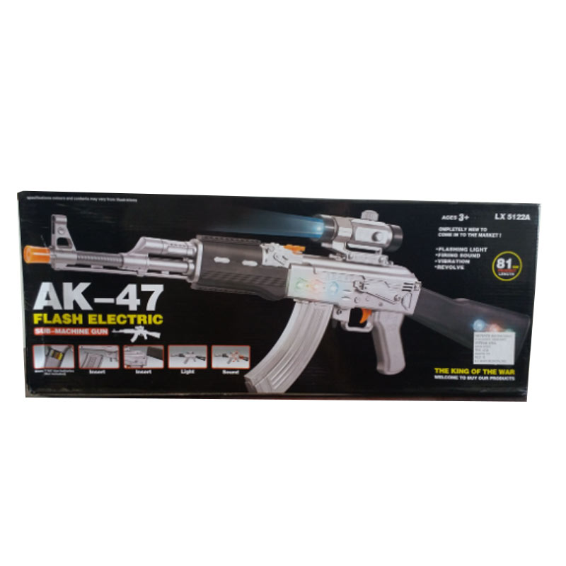 اسباب بازی تفنگ موزیکال مدل AK-47