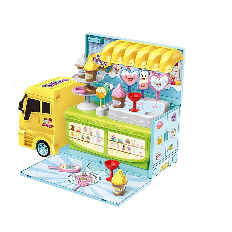 خرید ست بازی بستنی 27 قطعه طرح کامیون بوا 8767
